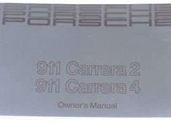 1989 Porsche 911 Carrera 2 & 911 Carrera 4 Owner's Manual