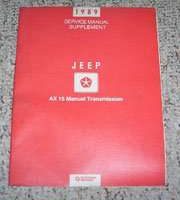 1989 Jeep Grand Wagoneer AX 15 Manual Transmission Service Manual Supplement