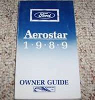 1989 Ford Aerostar Owner's Manual