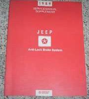 1989 Jeep Cherokee Anti-Lock Brakes System Service Manual Supplement