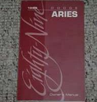 1989 Dodge Aries Owner's Manual