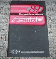 1989 Chevrolet Astro Owner's Manual