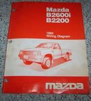 1989 Mazda B2600i & B2200 Truck Wiring Diagram Manual