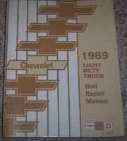 1989 Chevrolet Van Unit Repair Manual