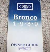 1989 Ford Bronco Owner's Manual