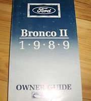 1989 Ford Bronco II Owner's Manual