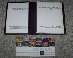 1989 Cadillac Brougham Owner's Manual Set