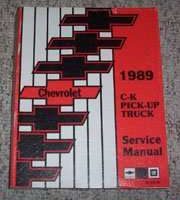 1989 Chevrolet Silverado C/K Pickup Truck Service Manual