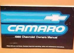 1989 Chevrolet Camaro Owner's Manual