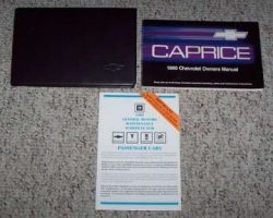 1989 Chevrolet Caprice Owner's Manual Set