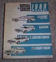 1989 Chevrolet Caprice Service Manual