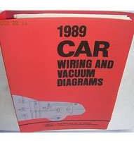 1989 Mercury Sable Large Format Wiring Diagrams Manual