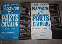 1989 Ford Probe Parts Catalog Text & Illustrations