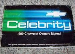 1989 Chevrolet Celebrity Owner's Manual