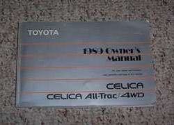 1989 Toyota Celica & Celica All-Trac/4WD Owner's Manual