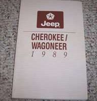 1989 Jeep Cherokee & Wagoneer Owner's Manual