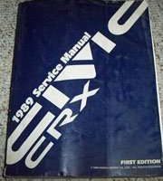 1989 Honda Civic CRX Service Manual