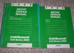 1989 Dodge Colt Series 2000 Service Manual