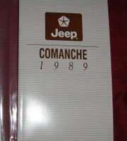 1989 Jeep Comanche Owner's Manual