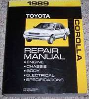 1989 Toyota Corolla Shop Service Repair Manual