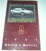 1989 Oldsmobile Cutlass Supreme Owner's Manual