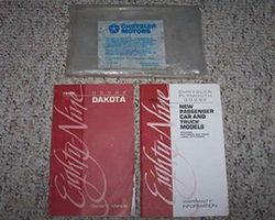 1989 Dodge Dakota Owner's Manual Set