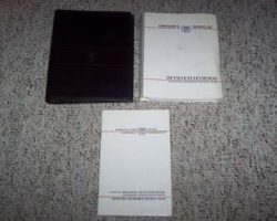 1989 Cadillac Deville, Fleetwood Owner's Manual Set