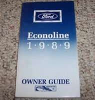 1989 Ford Econoline E-150, E-250 & E-350 Owner's Manual