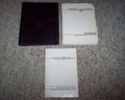 1989 Cadillac Eldorado Owner Operator User Guide Manual Set