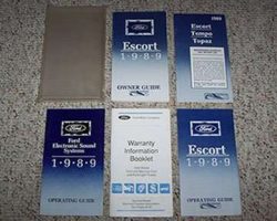 1989 Ford Escort Owner's Manual Set