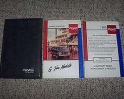 1989 GMC Vandura & Rally Owner's Manual Set