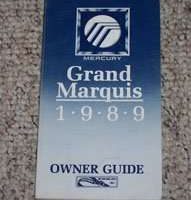 1989 Mercury Grand Marquis Owner's Manual
