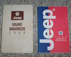 1989 Jeep Grand Wagoneer Owner's Manual Set