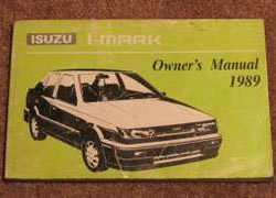 1989 Isuzu I-Mark Owner's Manual