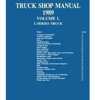 1989 Ford L-Series Truck Shop Service Repair Manual