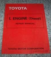 1981 Toyota Pickup Truck L Series Diesel Engine Service Manual