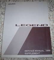 1989 Acura Legend Service Manual Supplement