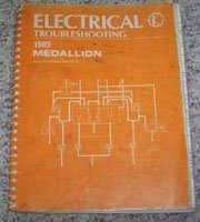 1989 Eagle Medallion Electrical Troubleshooting Manual