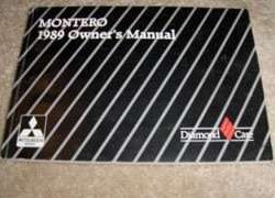 1989 Mitsubishi Montero Owner's Manual