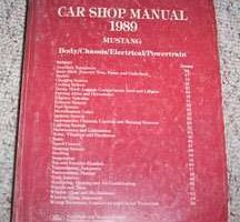 1989 Ford Mustang Service Manual