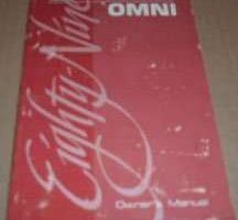 1989 Dodge Omni Owner's Manual