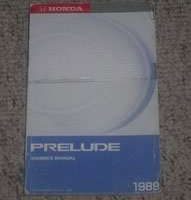 1989 Honda Prelude Owner's Manual