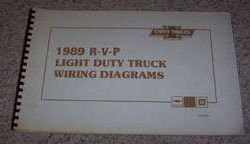 1989 Chevrolet R/V Series Truck Large Format Electrical Wiring Diagram Manual
