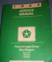 1989 Dodge Ram Van, Caravan & Grand Caravan Service Manual