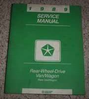1989 Dodge Ram Van & Wagon Shop Service Repair Manual