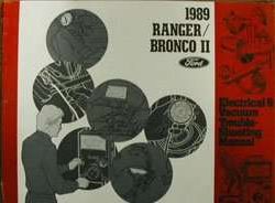 1989 Ford Ranger & Bronco II Electrical Wiring Diagrams Troubleshooting Manual