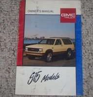 1989 GMC S-15 Truck & S-15 Jimmy Owner's Manual