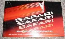 1989 Pontiac Safari Owner's Manual