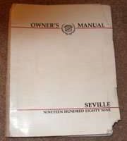 1989 Cadillac Seville Owner's Manual