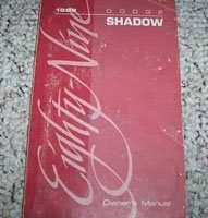 1989 Dodge Shadow Owner's Manual